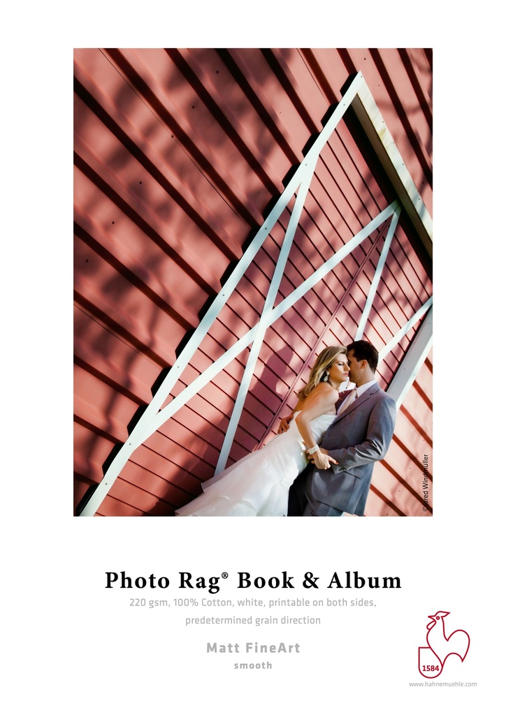 Photo Rag® Book & Album Content Paper, 220 gsm 12"x12" short grain 20 sheets