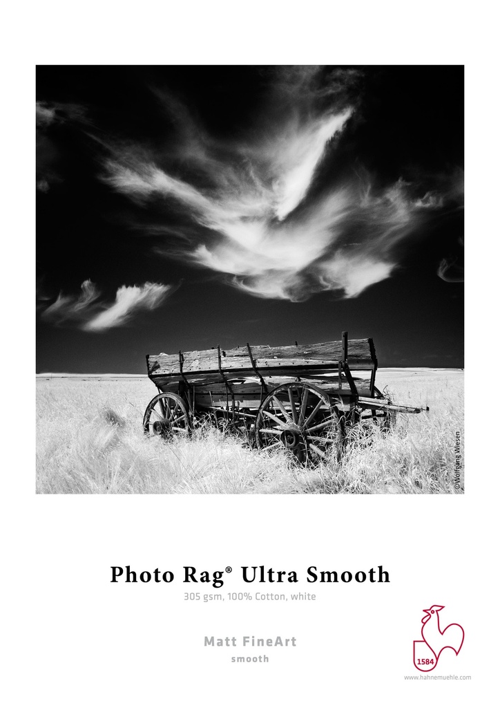 Hahnemühle PhotoRag UltraSmooth 305 44" (111,8cm) x12m