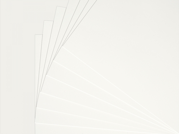 [P017261] Museum quality passepartout. Natural white  2.6mm 1.72x2.52m. full sheet