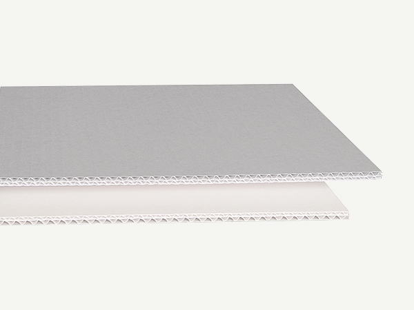 Backing board, light grey/natural white, 6,4mm 182x252cm, full sheet
