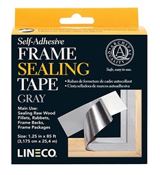 Lineco, Self Adhesive Frame Sealing Tape, Gray, 3.175cm x 25.4m