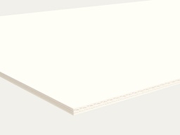 [EF017301] Corrugated board, Natural White, 3mm 185x360cm, full sheet